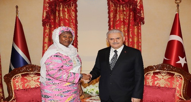 Başbakan Yıldırım, Gambiya Cumhurbaşkanı Yardımcısı ile bir araya geldi