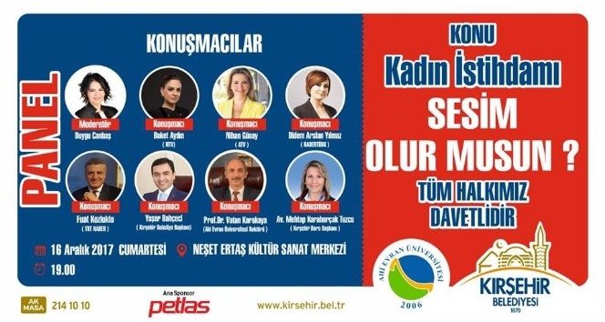 Kırşehir’de kadın istihdamı paneli düzenlenecek