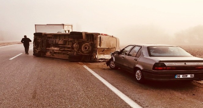 Sungurlu’da zincirleme trafik kazası