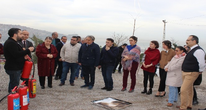 Zonguldak’ta sağlıkçılara yangın tatbikatı