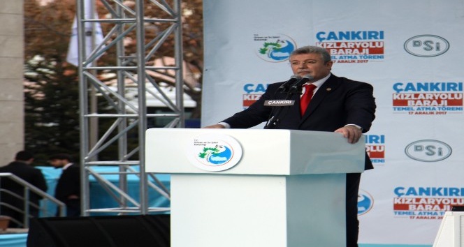 Bakan Eroğlu, Kızlaryolu Barajının temel atma törenine katıldı