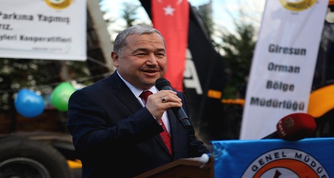 Giresun Orman Bölge Müdürlüğü’nde yeni alınan hizmet araçları için tören düzenlendi