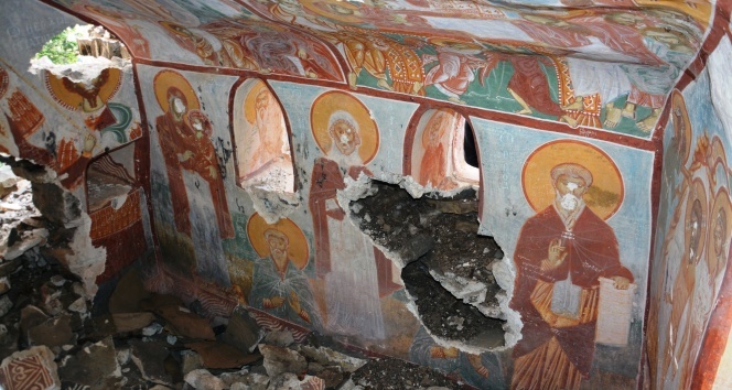 Sümela Manastırı&#039;nda yeni bulunan şapel ilk kez görüntülendi
