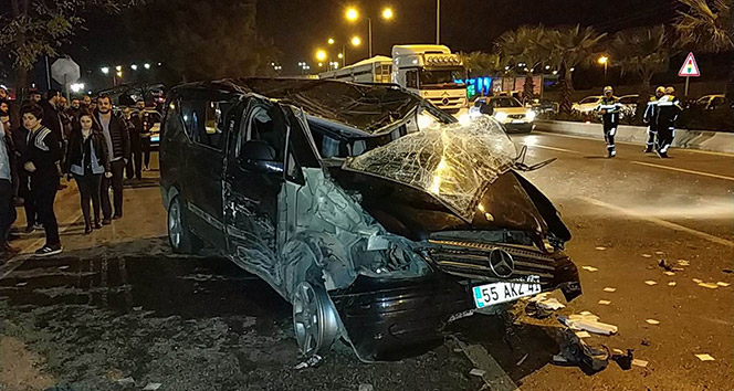 Samsun'da trafik kazası: 3 yaralı !