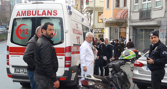 Beyoğlu’nda görünmez kaza: 1 yaralı