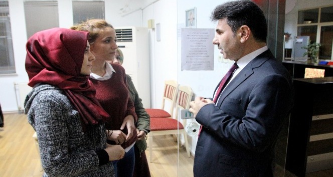 Rektör Karacoşkun’dan Öğrencilere moral ziyareti
