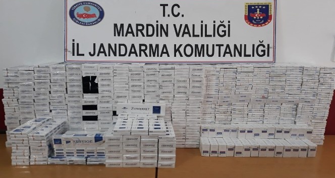 Mardin’de 4 bin 70 paket sigara ele geçirildi