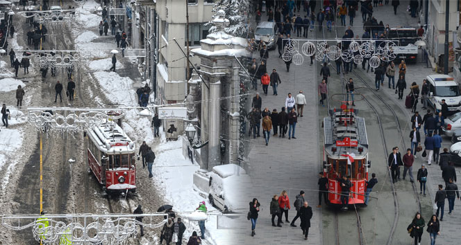 1 yıl önce bugün kara teslim olan İstanbul’da şimdi sıcak hava hakim
