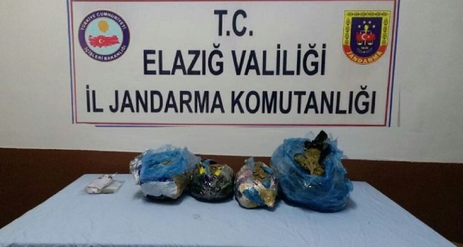 Elazığ’da 2 şüpheli 6 kilogram uyuşturucu ile yakalandı