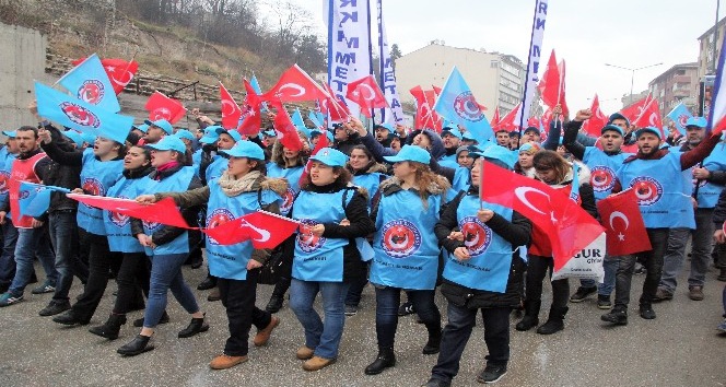Metal işçileri MESS’i protesto yürüyüşü yaptı