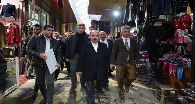 Vali Mehmet Aktaş esnaf ziyaretinde bulundu