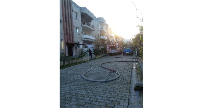 Milas’taki yangında bir evde maddi hasar oluştu