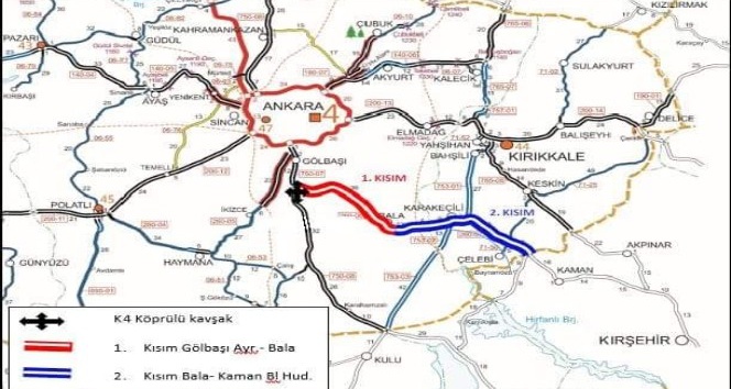 Bala-Kaman-Kırşehir arası yolunun ihalesi yapıldı
