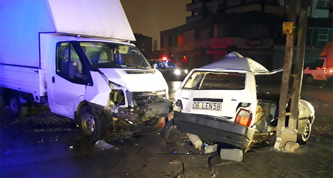 Ankara&#039;da trafik kazası: 7 yaralı