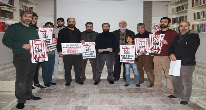 Mazlum-Der Ağrı Şubesi 28 Şubat yargı kararlarını protesto etti