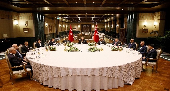 Cumhurbaşkanı Erdoğan, yasama, yürütme ve yargı organı temsilcileri ile bir araya geldi