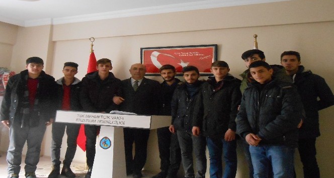 Erzurum Lisesi Öğrencilerinden Mehmetçik Vakfı’na ziyaret