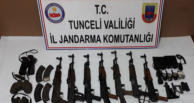 Tunceli&#039;de PKK&#039;nın silah deposu ele geçirildi
