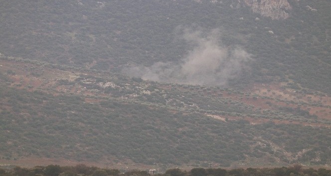 Afrin’deki PKK/PYD hedeflerine 2 top atışı yapıldı