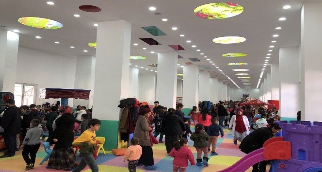 Çocuk oyun merkezine yoğun ilgi