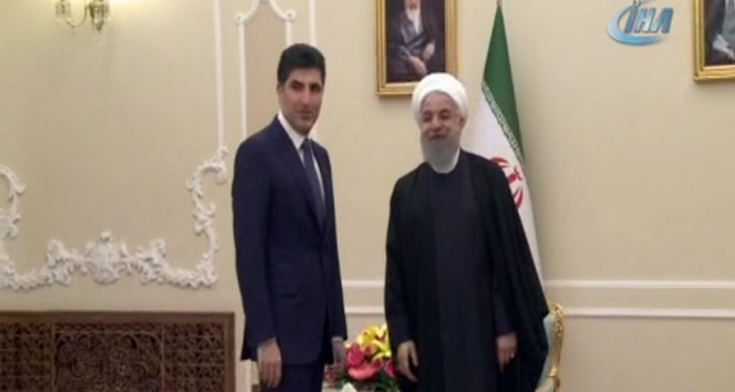 Barzani, Ruhani’yi ziyaret etti