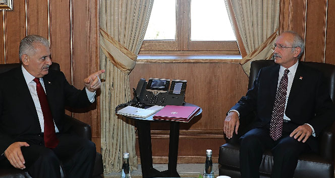 Başbakan Yıldırım, Kılıçdaroğlu görüşmesi başladı