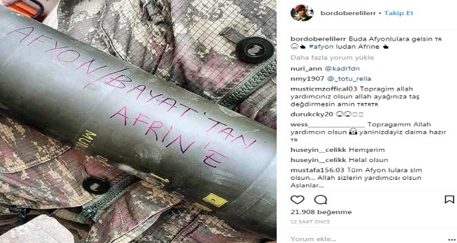 “Zeytin Dayı Operasyonu”na katılan askerlerin morallerinin ne denli yüksek olduğu sosyal medyadaki fotoğraflardan anlaşılıyor