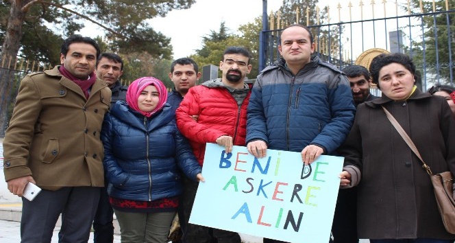 Kırşehirli engellilerden ‘Bizi de askere alın’ çağrısı