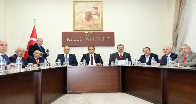 (Düzeltme) Rifat Hisarcıklıoğlu ve sendika temsilcileri Kilis’te