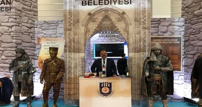 Karaman Belediyesinin EMİTT Fuarında açtığı stant büyük ilgi gördü