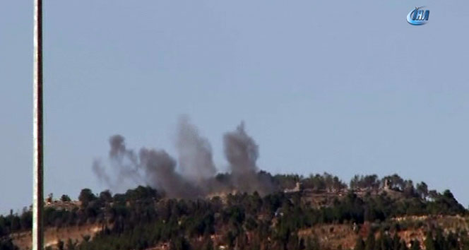 Afrin’deki PYD mevzileri havadan ve karadan vuruluyor