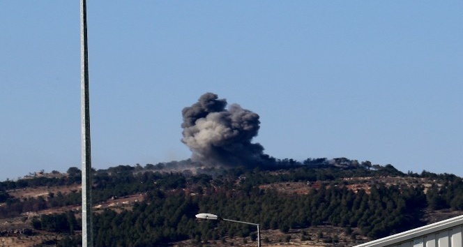 Afrın’daki PYD mevzileri havadan ve karadan vuruluyor