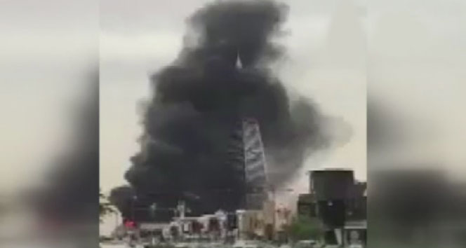 Riyad’da gökdelende yangın
