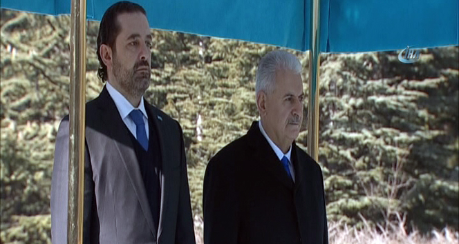 Lübnan Başbakanı Hariri Çankaya Köşkü&#039;nde
