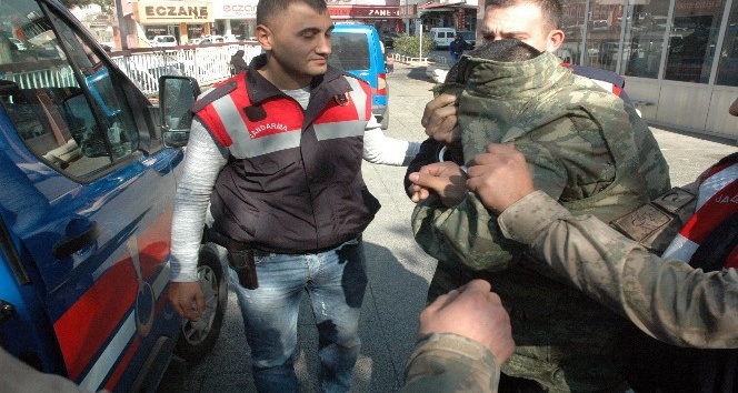 Davulcuyu vuran maganda tutuklandı