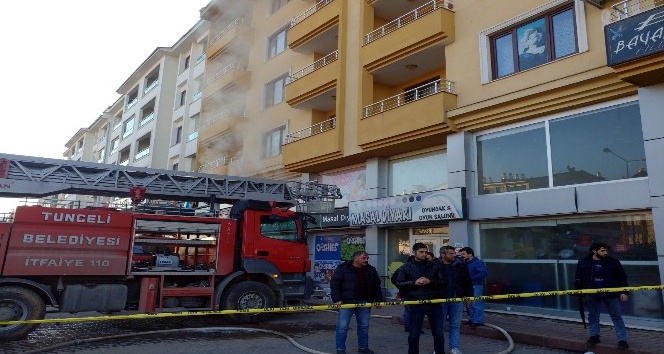 Tunceli’de iş yeri yangını