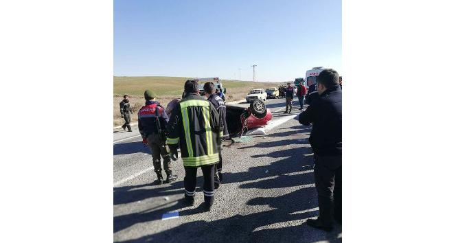 Otomobil takla attı: 5 yaralı