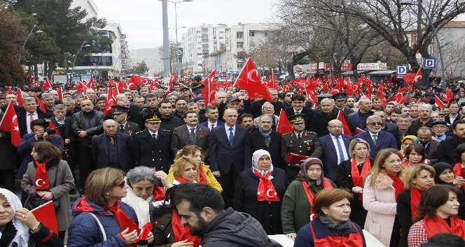 Çankırılı kadınlardan Afrin’deki Mehmetçiğe destek mitingi