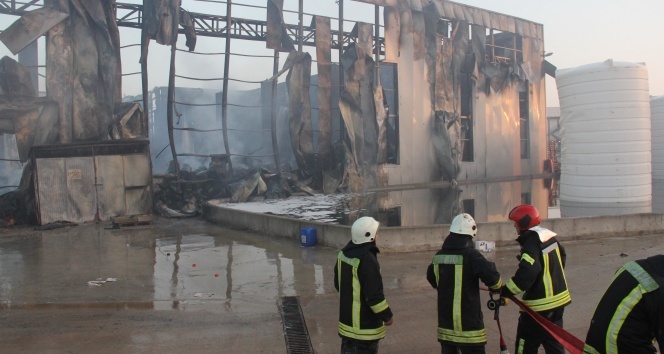 Yanan parfüm fabrikasındaki hasar günün aydınlanmasıyla ortaya çıktı
