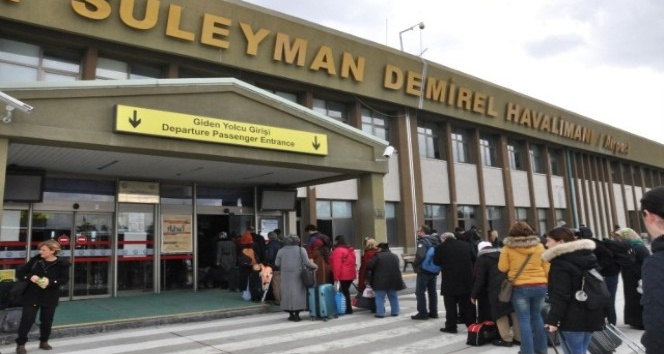 Süleyman Demirel Havalimanı’ndan yılın ilk ayında 8 bin 27 yolcu seyahat etti