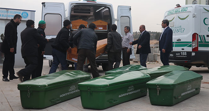 Feci kazada ölen 9 kişinin cenazeleri Gaziantep’e getirildi