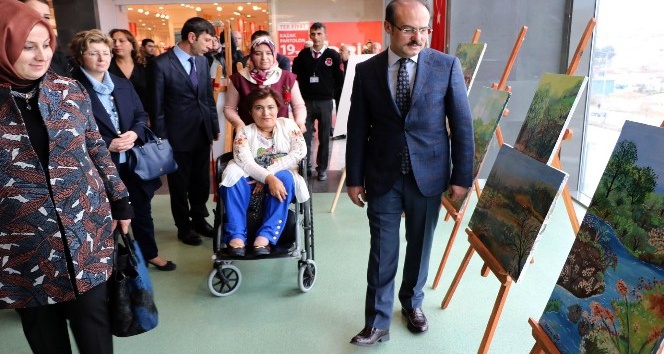 Engelli kadın ağzıyla yaptığı resimlerin gelirini Mehmetçiğe bağışlayacak
