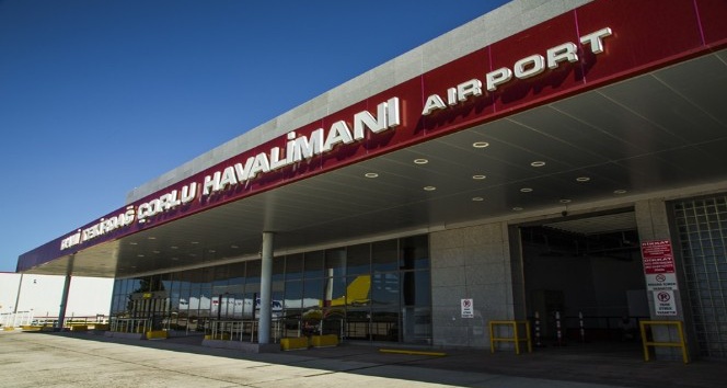 Çorlu Havaalanında bir ayda 9 bin 205 yolcuya hizmet verildi
