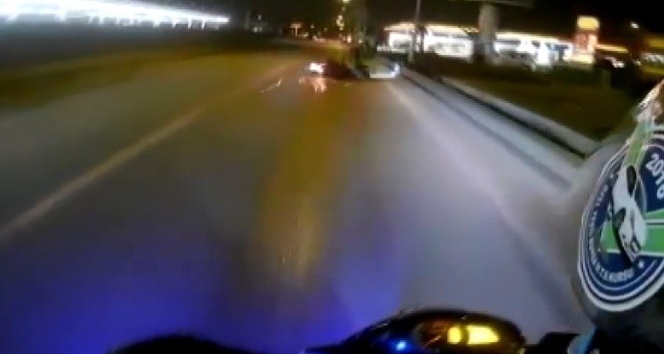 (Özel Haber) Yola dökülen mazot motosikletlileri canından ediyordu