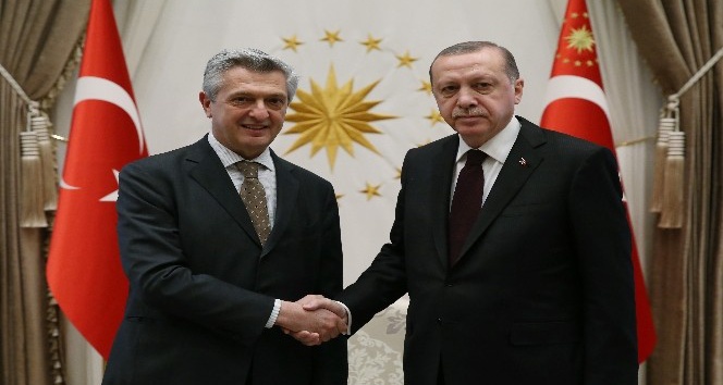 Cumhurbaşkanı Erdoğan, BM Mülteciler Yüksek Komiserini kabul etti
