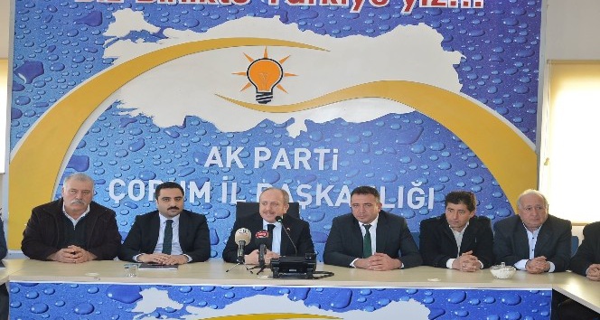 AK Parti Çorum İl başkanı Mehmet Karadağ;