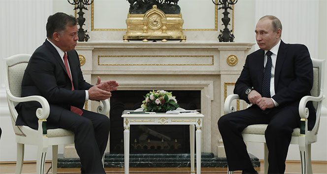 Putin ve Ürdün Kralı Abdullah bir araya geldi