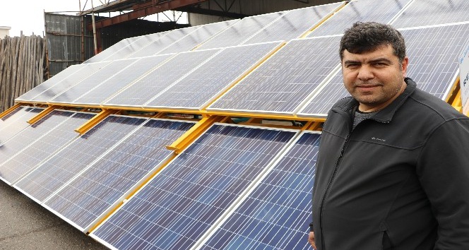 (Özel haber) Kahramanmaraşlı girişimci mobil güneş enerji santrali üretti