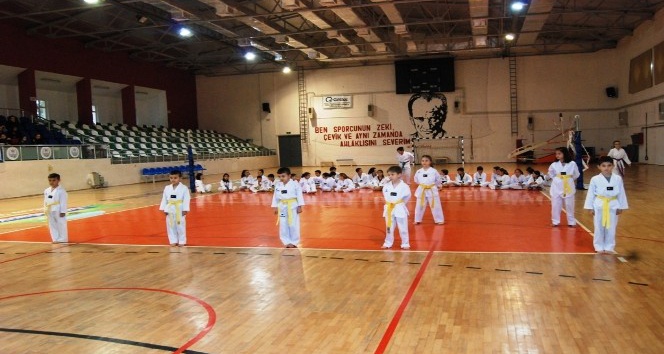 Çanakkale’de taekwondocular ter döktü