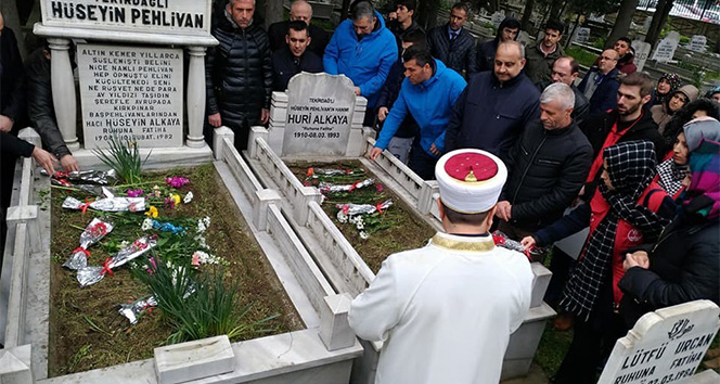 Efsane Güreşçi Hüseyin Pehlivan mezarı başında anıldı